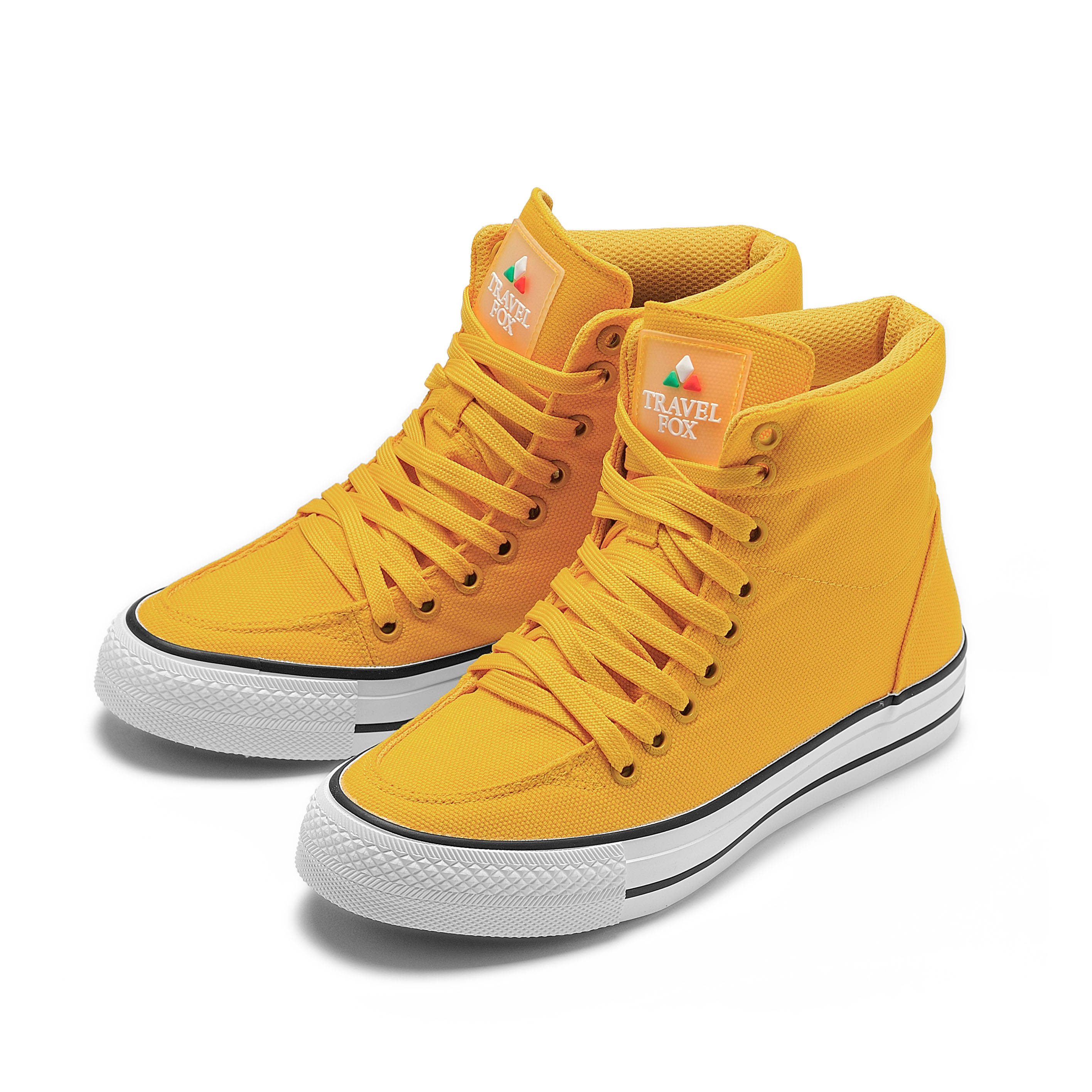 Travel Fox Classic 900 Hi 高筒帆布休閒鞋-黃917807-811